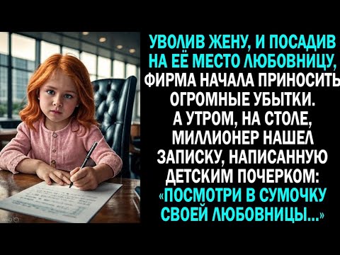 Видео: Приняв на должность любовницу вместо жены,он начал терять состояние.Но детская записка все изменила.
