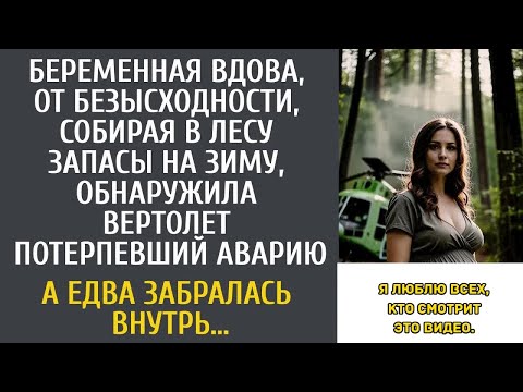 Видео: Беременная вдова собирая в лесу запасы на зиму, обнаружила упавший вертолет… А едва забралась
