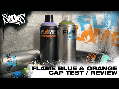 Видео: Обзор и кэп тест краски FLAME PAINT BLUE & ORANGE