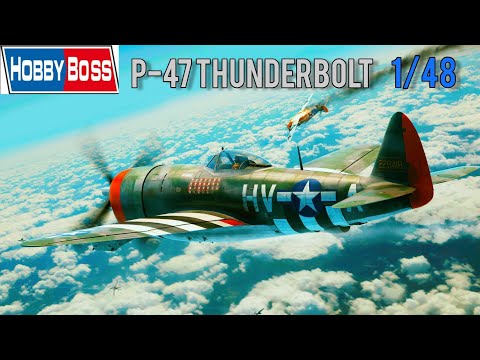 Видео: Обзор на сборную модель P-47D thunderbolt 