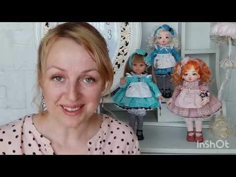 Видео: Платье для куклы Алисы. Часть 1.