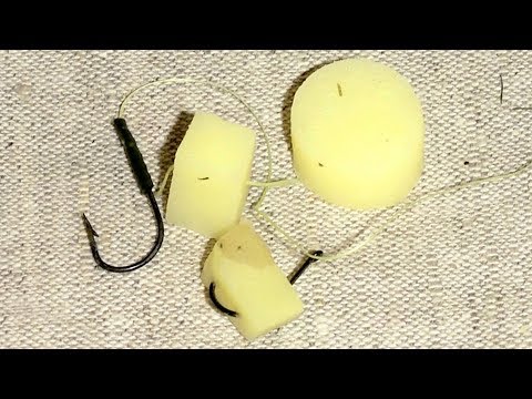 Видео: Как насадить картошку на крючок.