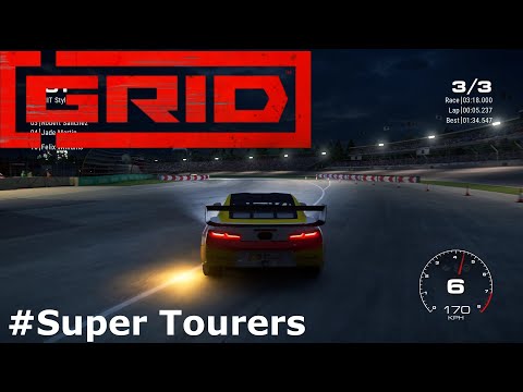 Видео: Chevrolet Camaro - Super Tourers | Прохождение игры GRID | Logitech G29