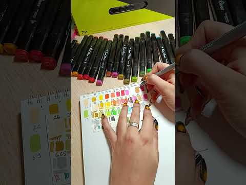 Видео: Обзор на дешевые маркеры Touch Raven  #art #markers #маркеры