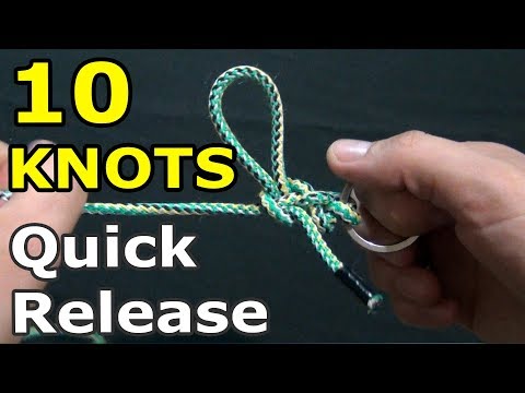 Видео: 10 Быстроразвязываемых узлов | Полезные узлы - Часть 2