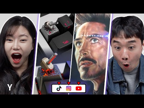 Видео: корейцы реагируют на «произведения искусства Marvel» (TikTok, Reels, Shorts) | Y