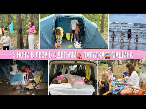 Видео: ⛺️3 НОЧИ В ЛЕСУ С 4 ДЕТЬМИ В КАЛИНИНГРАДЕ НА МОРЕ❤️ПАЛАТКА🚌МАШИНА😁ВСЕ ПРО ОРГАНИЗАЦИЮ