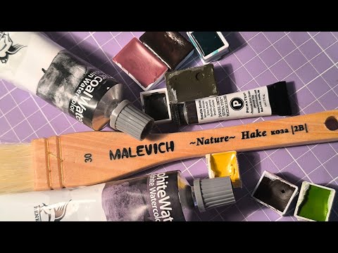Видео: Много новой акварели и мои покупки арт-материалов