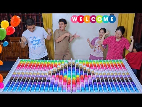 Видео: Головоломка с шариками, весёлая семейная игра для тренировки мозга ☆ уровень 20