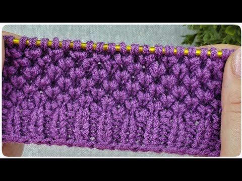 Видео: Восторг! ОЧЕНЬ ПРОСТОЙ узор спицами. Вязание спицами для начинающих.
