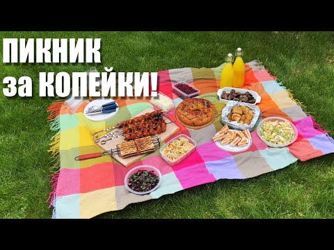 Видео: Еда на ПИКНИК за КОПЕЙКИ: от шашлыка до напитков