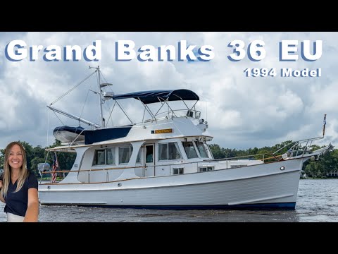 Видео: Grand Banks 36 Europa 1994: обзор яхт-тура с Сарой Фитиан