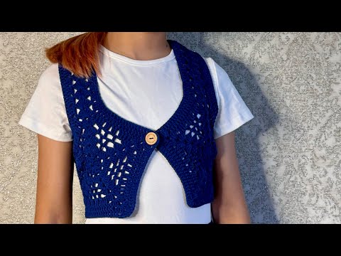 Видео: ВЯЗАНЫЙ ЖИЛЕТКА. Бес бұрышты МОТИВТЕН ЖИЛЕТКА
