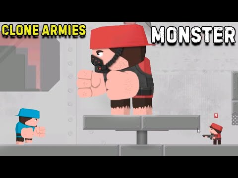 Видео: Громила вернулся! Monster Clone Armies Tactical Army Game