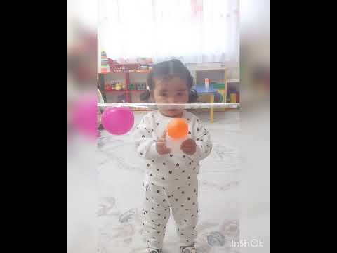 Видео: кіші топ" түрлі түсті"  шарлар