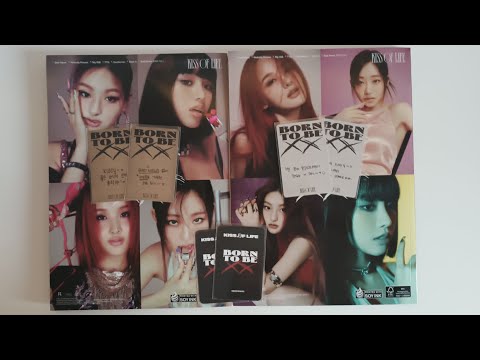 Видео: KISS OF LIFE - BORN TO BE XX 2nd mini album #2 || распаковка альбома + предзаказки Apple Music