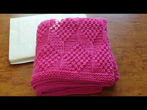 Видео: ДЕТСКИЙ ПЛЕД СПИЦАМИ// Схема узора