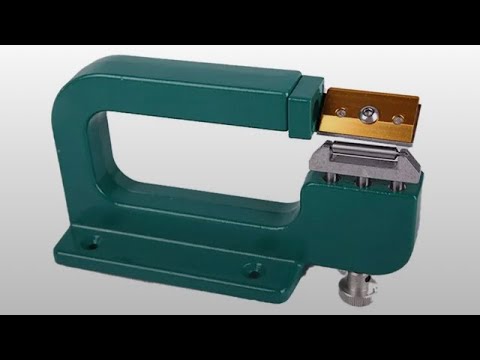 Видео: Станок для спуска края кожи (упрощённый)