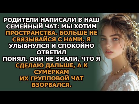 Видео: родители написали в семейном чате  «мы хотим пространства  больше не связывайся с нами »