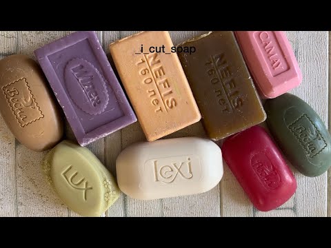 Видео: ASMR cutting soap/relax video/soap carving/ резка сухого мыла 