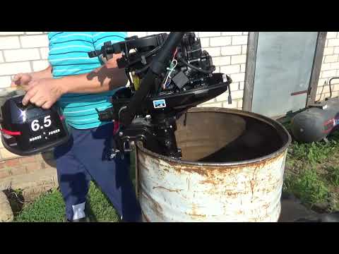 Видео: Ханкай 6.5   4 х такт. первый запуск