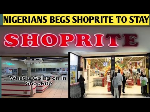 Видео: В Нигерии затихает крупнейший супермаркет ЮАР, покидающий Нигерию. Горожане горько плачут.
