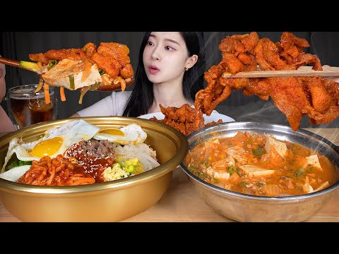 Видео: ASMR MUKBANG | Пибимпаб & Чхонгучжан (рагу из соевой пасты) & Чейук поккым (острая жареная свинина)