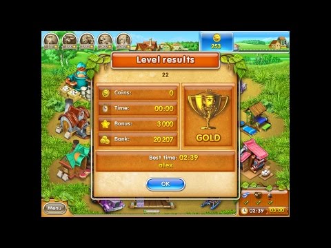 Видео: Farm Frenzy 3 only GOLD (level 22) playthrough Веселая ферма 3 (уровень 22) Золото