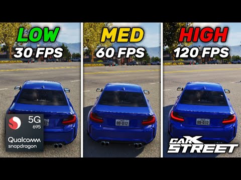 Видео: CarX Street - FPS тест на разной графике | Snapdragon 695