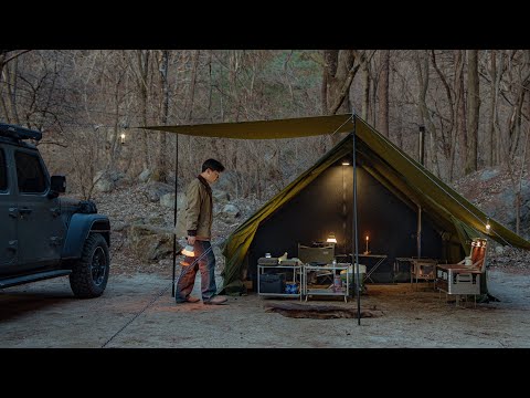 Видео: Надувная палатка для кемпинга с Jeep Gladiator (4K) - ASMR, Расслабляющий, Уютный