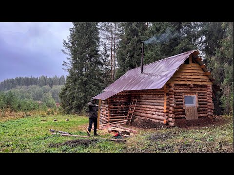 Видео: УШЕЛ ОДИН В ТАЕЖНУЮ ИЗБУ! УТЕПЛИЛ ПОТОЛОК ИЗБЫ ОПИЛКАМИ | ГОТОВИМСЯ К ХОЛОДАМ