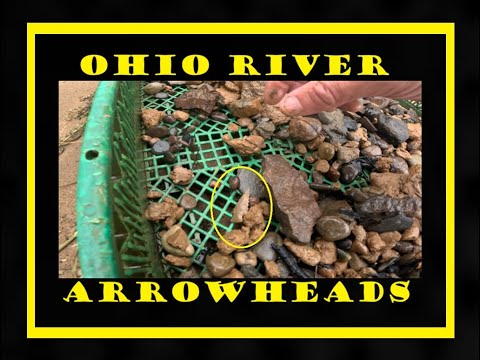 Видео: Охота на наконечники стрел в Огайо - Зазубренный драгоценный камень - Археология - Река Огайо - И...