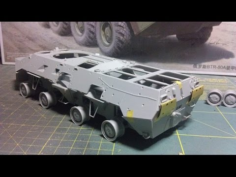 Видео: БТР-80A (Trumpeter) Часть 1