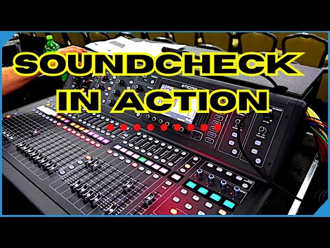 Видео: Взгляд с высоты птичьего полета на саундчек рок-группы