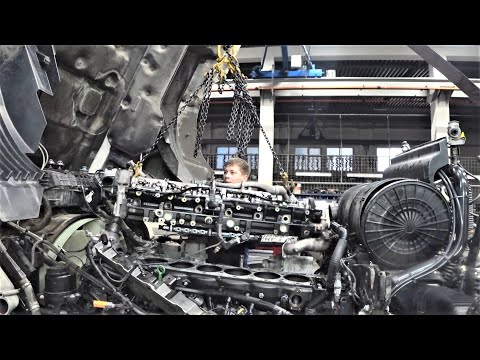 Видео: Двигатель D2676 MAN TGX Euro 6 - Ремонт ГБЦ / Замена седел и клапанов / Инфорком
