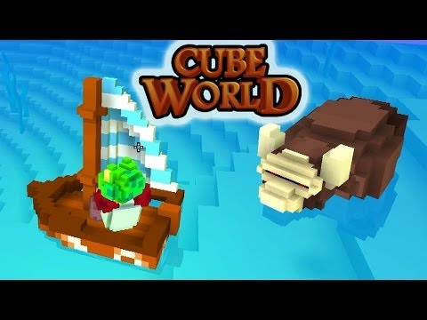 Видео: Дикий Бык Как Остров В Океане. Карибские Приключения (Cube World) #2