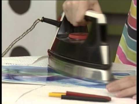 Видео: Рисуем утюгом (энкаустика)