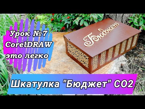 Видео: Шкатулка для денег "Бюджет" на СО2 лазере.