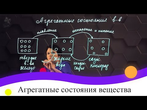 Видео: Агрегатные состояния вещества. 7 класс.