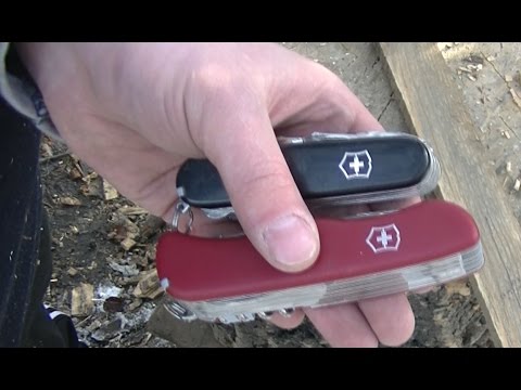 Видео: Victorinox тесты шила, стамески, рыбочистки, пилы на ножах Swiss/WorkChamp