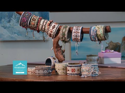 Видео: "Игры узоров" - изготовление текстильного браслета (Бийское телевидение)