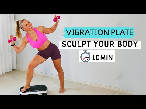 Видео: Упражнения пилатеса стоя на виброплатформе | Тренировка всего тела с виброплатформой