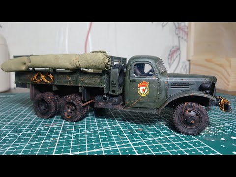 Видео: Сборная модель ЗИС-151 "Звезда" 1/35 (Самая детализированная подвеска)