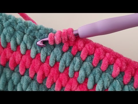 Видео: Бархатное детское одеяло, простое вязание крючком, выкройка для начинающих