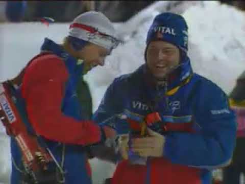 Видео: биатлон кубок мира 2005-2006 5 этап Рупольдинг эстафета мужчины