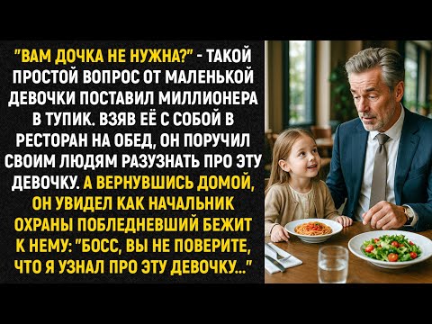 Видео: "Вам дочка не нужна?" - такой простой вопрос от маленькой девочки поставил миллионера в тупик...