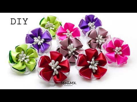 Видео: МИНИ 3D БАНТИКИ КАНЗАШИ, МК DIY MINI 3D HAIR BOW TUTORIAL МОЙМК