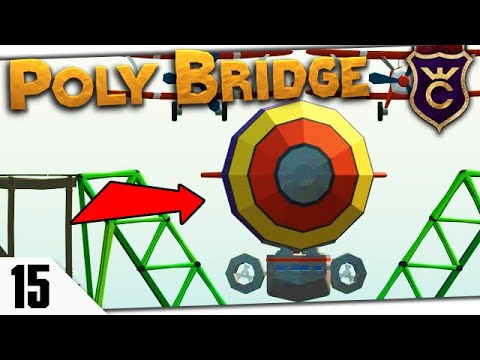 Видео: МОСТ ЧЕРЕЗ ДИРИЖАБЛЬ #15 Poly Bridge