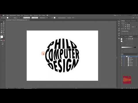 Видео: 06 Adobe Illustrator Инструмент Нож, дополнительно фишка помещение текста в фигуру