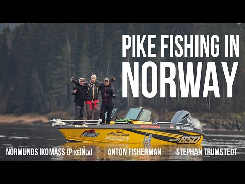 Видео: Рыбалка в Норвегии. Pike Fishing in Norway with Stefan "Trumman" Trumstedt and Normunds  Ikomass.